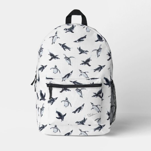 Penguin Flight Squad | Ocean Art Design Bedruckter Rucksack (Vorderseite)