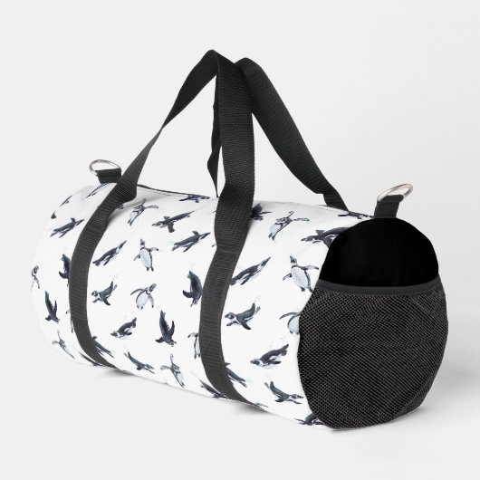 Penguin Flight Squad | Ocean Art Design Duffle Bag (Rechte Ecke)