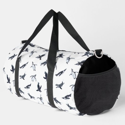 Penguin Flight Squad | Ocean Art Design Duffle Bag (Rechte Ecke)