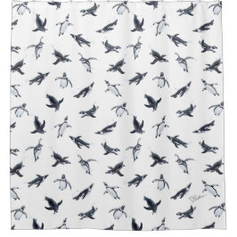 Penguin Flight Squad | Ocean Art Design Duschvorhang
