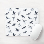 Penguin Flight Squad | Ocean Art Design Mousepad (Mit Mouse)