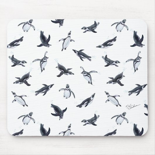 Penguin Flight Squad | Ocean Art Design Mousepad (Vorne)