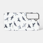 Penguin Flight Squad | Ocean Art Design Samsung Galaxy Hülle (Rückseite (Horizontal))