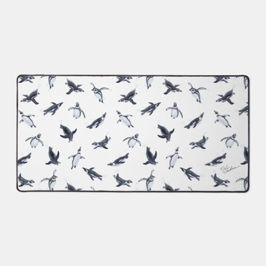 Penguin Flight Squad | Ocean Art Design Schreibtischunterlage (Vorderseite)