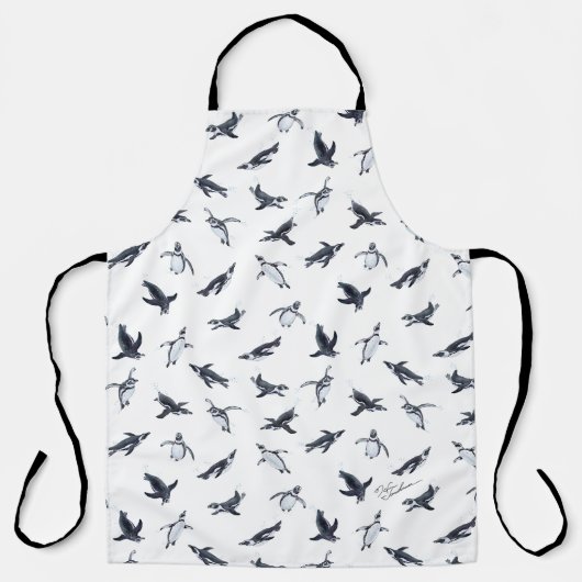 Penguin Flight Squad | Ocean Art Design Schürze (Vorderseite)