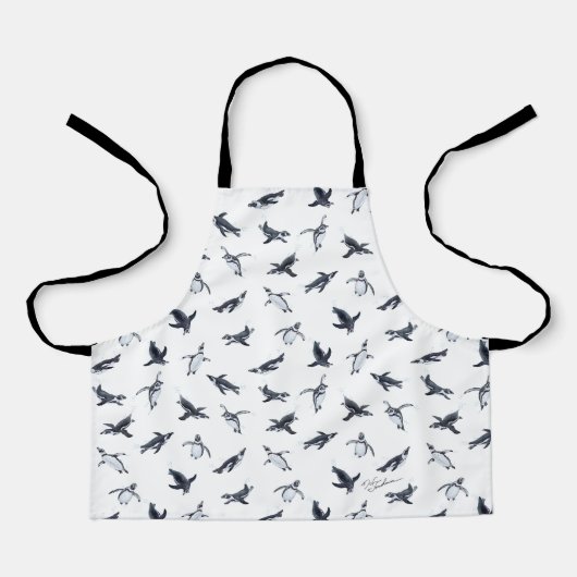 Penguin Flight Squad | Ocean Art Design Schürze (Vorderseite)