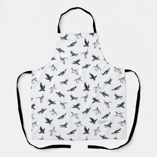 Penguin Flight Squad | Ocean Art Design Schürze (Vorderseite)