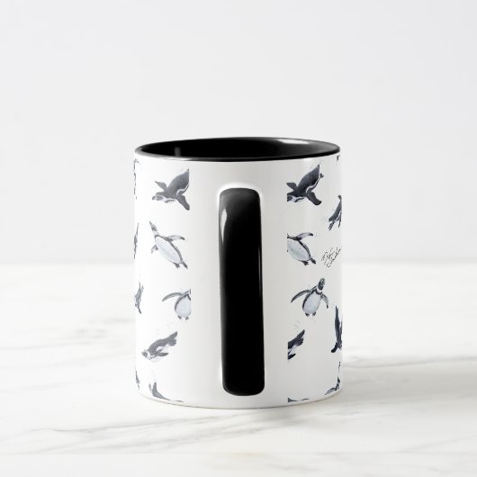 Penguin Flight Squad | Ocean Art Design Tasse (Griff)