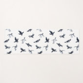 Penguin Flight Squad | Ocean Art Design Yogamatte (Vorderseite (Horizontal))