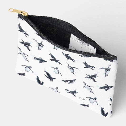 Penguin Flight Squad | Ocean Art Design Zubehörtasche (Offen)