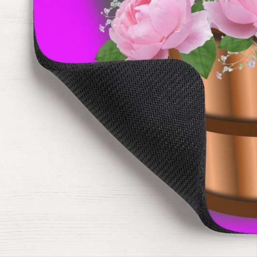 Penguin Floral Anniversary Mouse Pad! Mouse Pad Mousepad (Ecke)