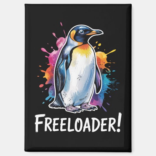 Penguin Freeloader-Residenzpolitik Magnet (Vorderseite)
