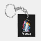 Penguin Freeloader-Residenzpolitik Schlüsselanhänger (Vorderseite links)