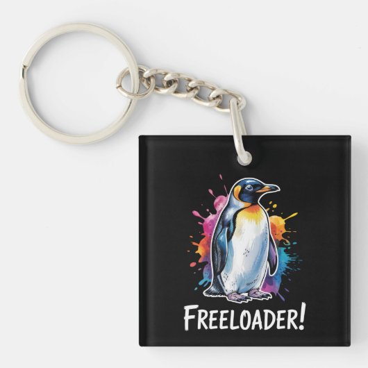 Penguin Freeloader-Residenzpolitik Schlüsselanhänger (Vorderseite)