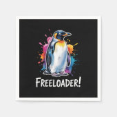 Penguin Freeloader-Residenzpolitik Serviette (Vorderseite)