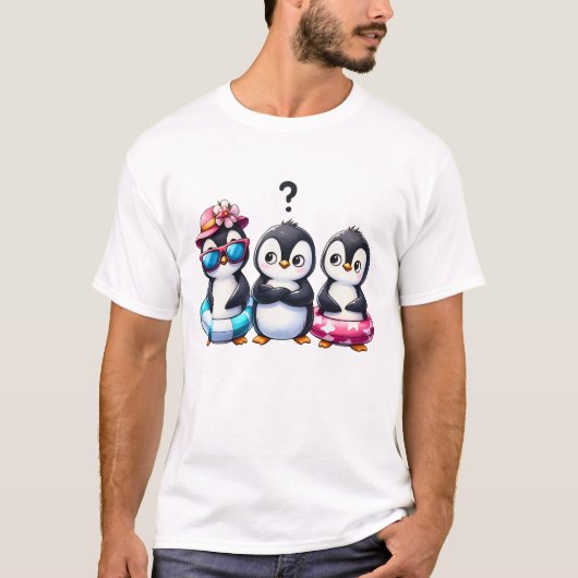 Penguin Friends – Adorable Kawaii Penguin T-Shirt (Vorderseite)