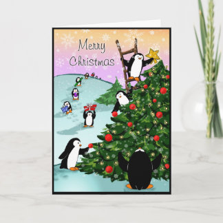 Penguin Frohe Weihnachten