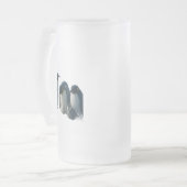 Penguin frosted glass beer product description mattglas bierglas (Vorderseite Links)