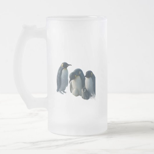 Penguin frosted glass beer product description mattglas bierglas (Links)