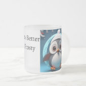 Penguin Frosty Beer Tasse Custom Christmas Geschen (VorderseiteRechts)