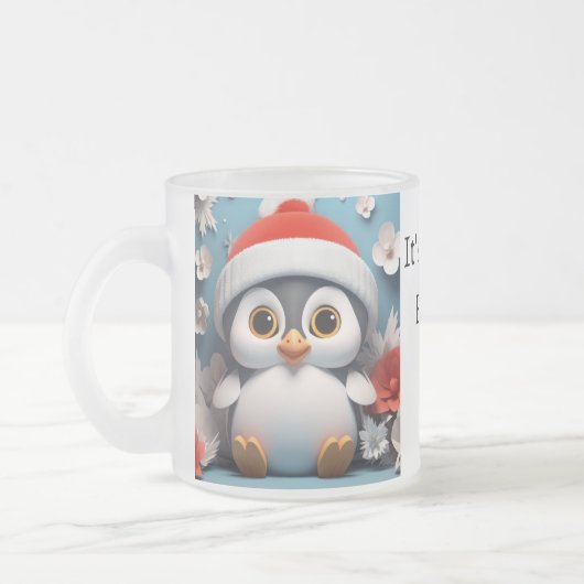 Penguin Frosty Beer Tasse Custom Christmas Geschen (Links)
