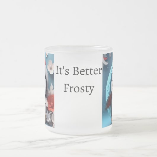 Penguin Frosty Beer Tasse Custom Christmas Geschen (Mittel)