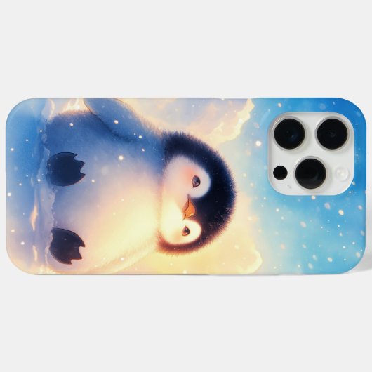 Penguin Frosty Beginnings Case-Mate iPhone Hülle (Rückseite (Horizontal))