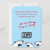 Penguin Gabel angeln Weihnachten aus der Küche (Rückseite)