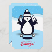 Penguin Gabel angeln Weihnachten aus der Küche (Vorne/Hinten)