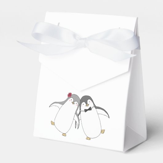 Penguin Gastgeschenk Hochzeit Box Niedlich Pinguin Geschenkschachtel (Vorderseite)