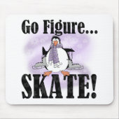 Penguin gehen Zahl Skate Mousepad (Vorne)