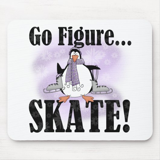 Penguin gehen Zahl Skate Mousepad (Vorne)