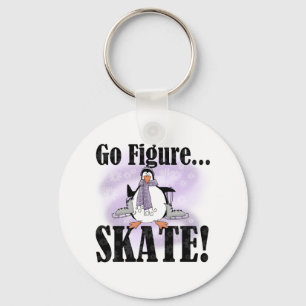 Penguin gehen Zahl Skate Schlüsselanhänger