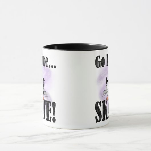Penguin gehen Zahl Skate Tasse (Zentrum)