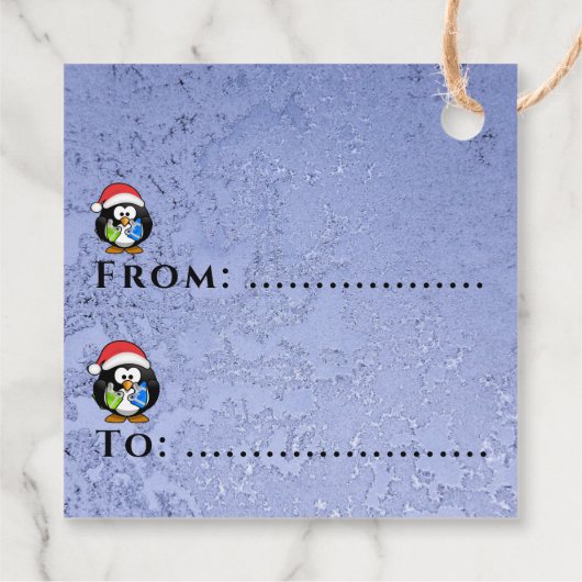 Penguin  geschenkanhänger (Rückseite)