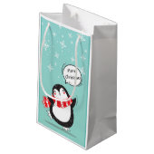 Penguin-Geschenktasche Kleine Geschenktüte (Rückseite Schrägansicht)