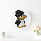PENGUIN GESCHRÄNKT GROßE WANDUHR (Zuhause)