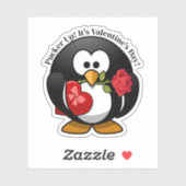 Penguin Gifts For Valentine's Day Aufkleber (Blatt)