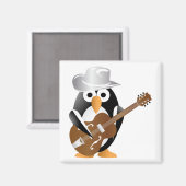 Penguin-Gitarrist Magnet (Vorderseite/Rückseite)