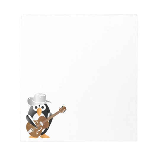 Penguin-Gitarrist Notizblock (Vorderseite)
