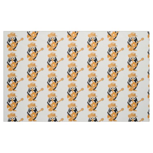 Penguin-Gitarrist Stoff (Fat Quarter (45,7 x 55,9 cm))