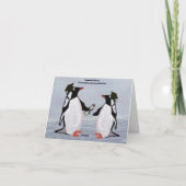 Penguin Graduation Cards Karte (Rückseite)