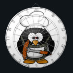 Penguin Grill Dartscheibe<br><div class="desc">Der sonnige Pinguin am Grill. Bitte besuchen Sie meinen Shop für weitere Produkte mit hochwertigen Cartoon Pinguin Designs!</div>