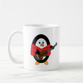 Penguin Guitar Musician Niedlich Kaffeetasse (Links)