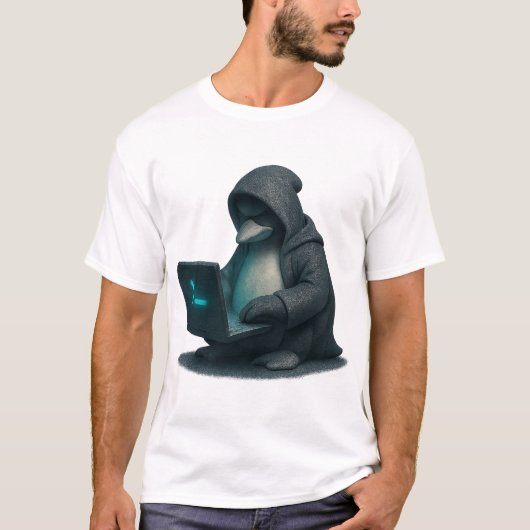 Penguin Hacker T-Shirt (Vorderseite)