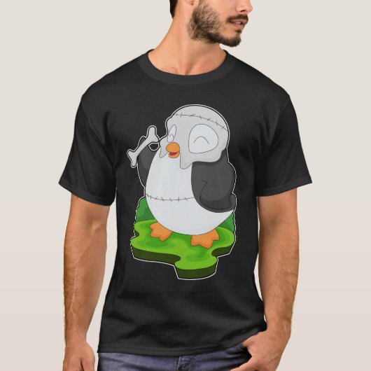 Penguin Halloween Mask T-Shirt (Vorderseite)