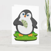 Penguin Hand fan Karte (Rückseite)