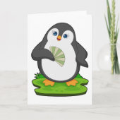 Penguin Hand fan Karte (Vorderseite)