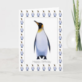 Penguin Happy Birthday Card Karte