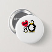 Penguin-Herz-Vater Button (Vorne & Hinten)